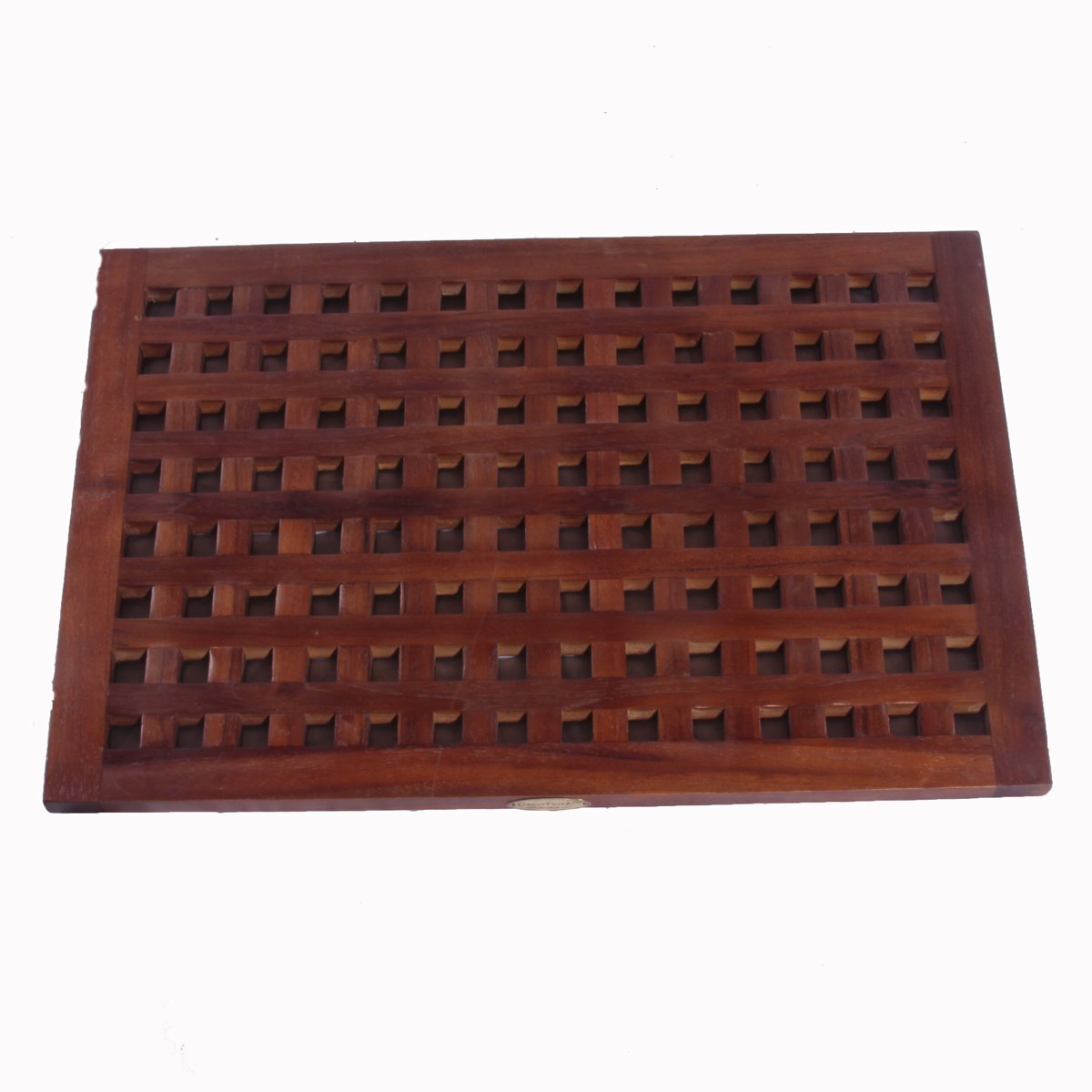 DT157 31" X 18" Large Grate Teak Shower and Floor Mat - Click Image to Close