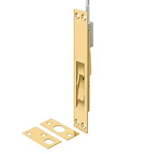 Deltana 12EFBCR003 12" 18" 24" and 39" Extension Flush Bolt Solid Brass - Click Image to Close