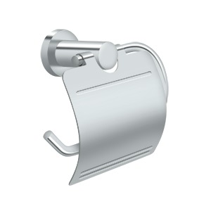 Deltana BBN2011-26 Toilet Paper Holder Single Post with Cover BBN Series