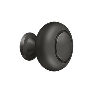 Deltana KR119U10B Knob Round with Groove