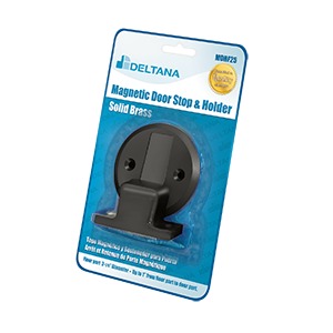 Deltana MDHF25BP10B Magnetic Door Holder Flush 2.5" Diameter Blister Pack