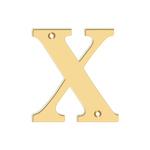 Deltana RL4X-CR003 4" Residential Letter X