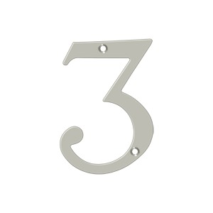 Deltana RN4-3U15 4" Numbers Solid Brass