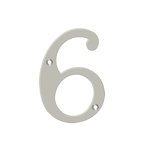 Deltana RN4-6U15 4" Numbers Solid Brass