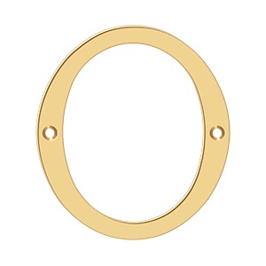 Deltana RN6-0 6" Numbers Solid Brass