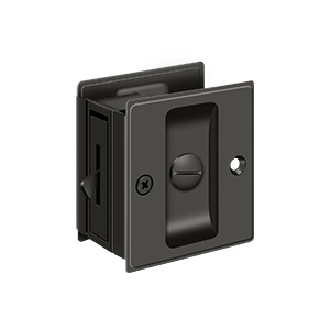 Deltana SDL25U10B Pocket Lock 2 1/2"x 2 3/4" Privacy