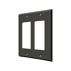 Deltana SWP4741U10B Switch Plate Double Rocker