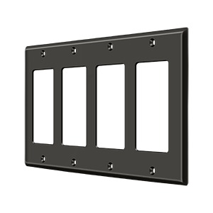 Deltana SWP4744U10B Switch Plate Quadruple Rocker