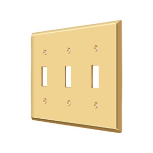 Deltana SWP4763CR003 Switch Plate Triple Standard