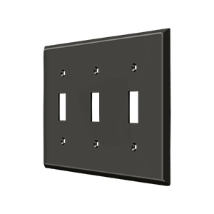 Deltana SWP4763U10B Switch Plate Triple Standard