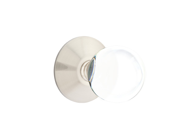 Emtek 5057BLUS15 Dummy, Pair. Modern Rosette. Bristol Knob. Satin Nickel