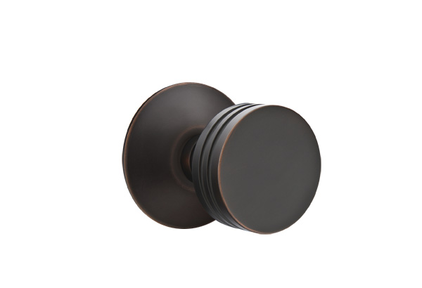 Emtek 5057BNUS10B Dummy, Pair. Modern Rosette. Bern Knob. Oil Rubbed Bronze