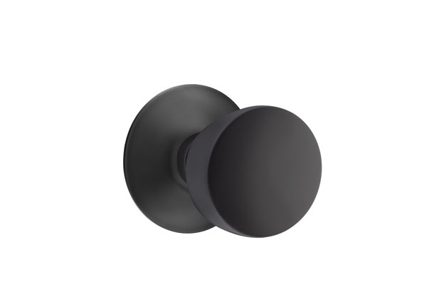 Emtek 5057LAUUS19 Dummy, Pair. Modern Rosette. Laurent Knob. Flat Black