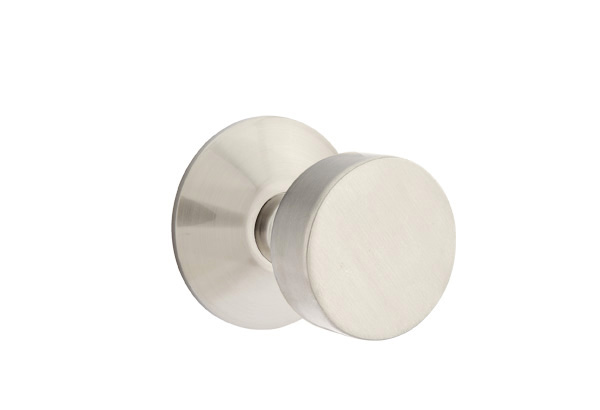 Emtek 5057ROUUS15 Dummy, Pair. Modern Rosette. Round Knob. Satin Nickel