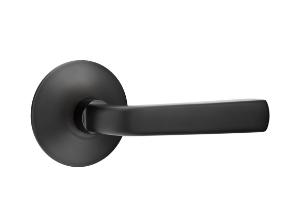 Emtek 5057SIOUS19 Dummy, Pair. Modern Rosette. Sion Lever . Flat Black