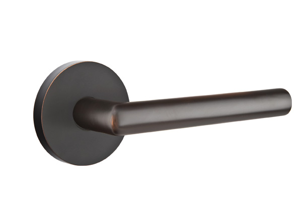 Emtek 5057STUUS10B Dummy, Pair. Modern Rosette. Stuttgart Lever. Oil Rubbed Bronze