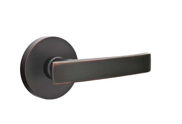 Emtek 5059GVUS10B Dummy, Pair. Disk Rosette. Geneva Lever. Oil Rubbed Bronze