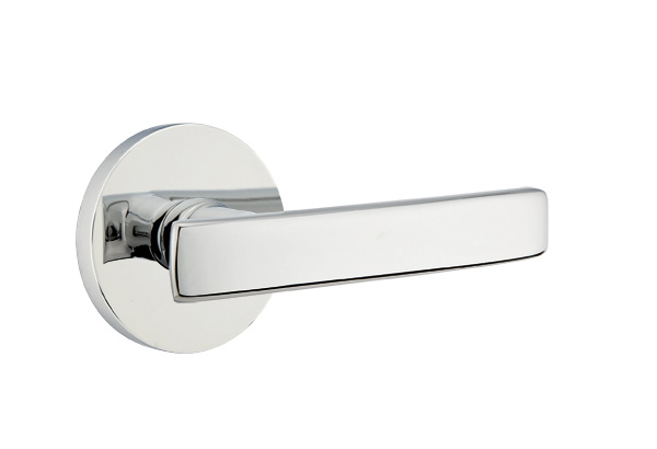 Emtek 5059GVUS26 Dummy, Pair. Disk Rosette. Geneva Lever. Polished Chrome