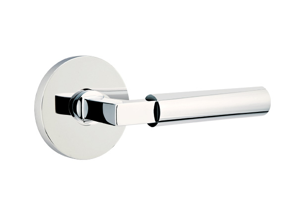 Emtek 5059HECUS26 Dummy, Pair. Disk Rosette. Hercules Lever. Polished Chrome