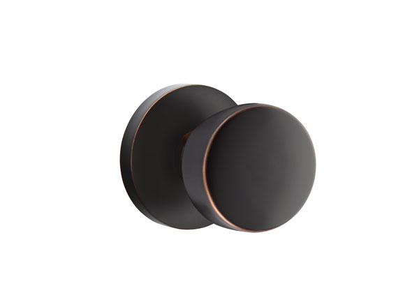 Emtek 5059LAUUS10B Dummy, Pair. Disk Rosette. Laurent Knob. Oil Rubbed Bronze