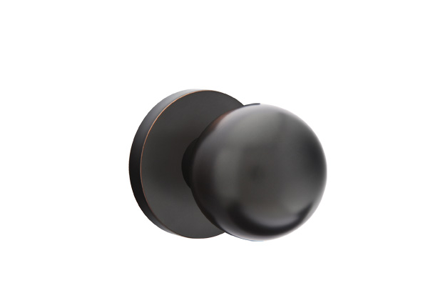 Emtek 5059ORBUS10B Dummy, Pair. Disk Rosette. Orb Knob. Oil Rubbed Bronze