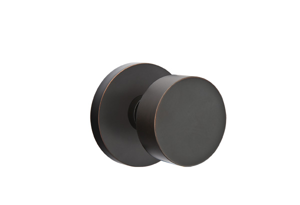 Emtek 5059ROUUS10B Dummy, Pair. Disk Rosette. Round Knob. Oil Rubbed Bronze