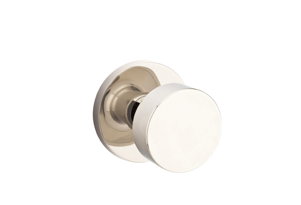 Emtek 5059ROUUS14 Dummy, Pair. Disk Rosette. Round Knob. Polished Nickel-Lifetime