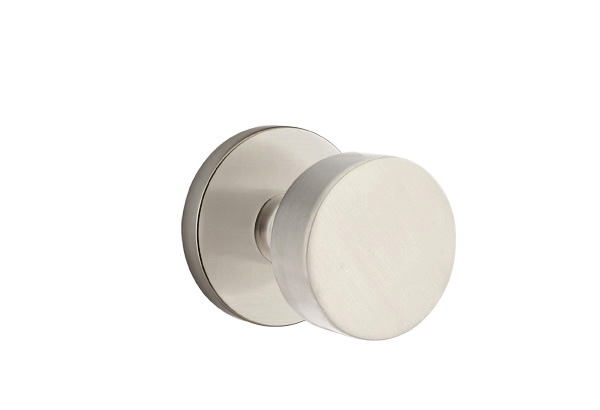 Emtek 5059ROUUS15 Dummy, Pair. Disk Rosette. Round Knob. Satin Nickel