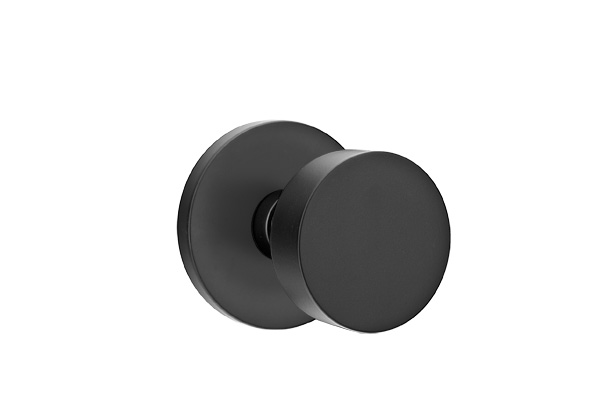 Emtek 5059ROUUS19 Dummy, Pair. Disk Rosette. Round Knob. Flat Black