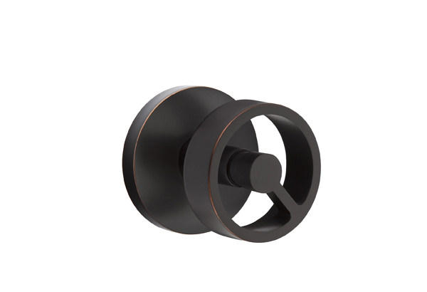 Emtek 5057SPKUS10B Dummy, Pair. Modern Rosette. Spoke Knob. Oil Rubbed Bronze