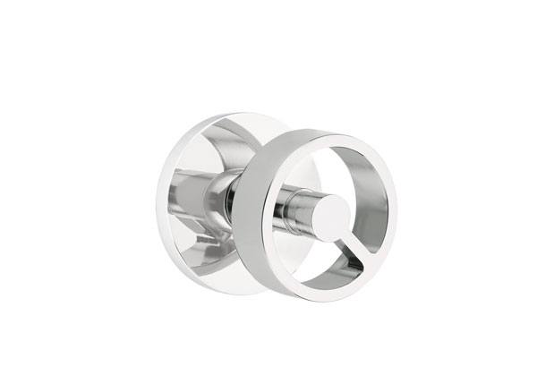 Emtek 5057SPKUS26 Dummy, Pair. Modern Rosette. Spoke Knob. Polished Chrome