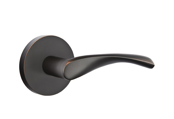 Emtek 5059TRTUS10B Dummy, Pair. Disk Rosette. Triton Lever. Oil Rubbed Bronze