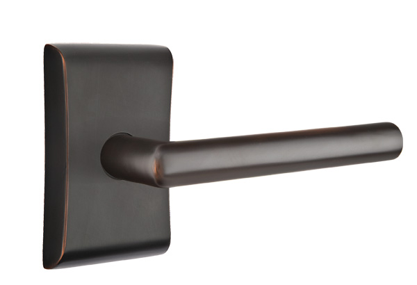 Emtek 5051STUUS10B Dummy, Pair. Neos Rosette. Stuttgart Lever. Oil Rubbed Bronze