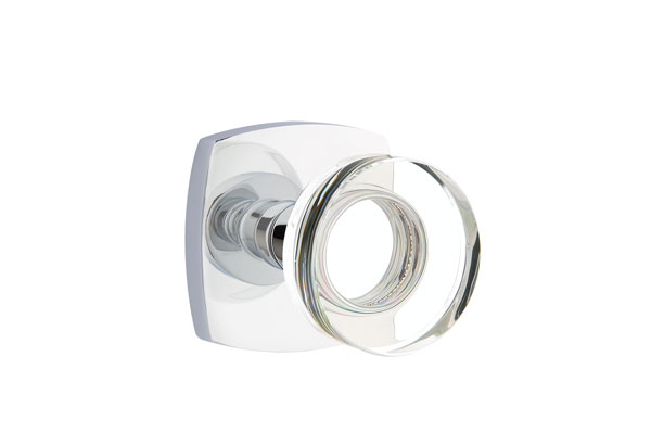 Emtek 5306MDCUS26 Dummy, Pair. Urban Modern Rosette. Modern Disc Knob. Polished Chrome