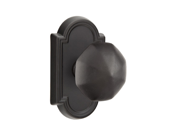 Emtek 70511OCKFB Dummy, Pair. #11 Rosette. Octagon Knob. Flat Black Bronze