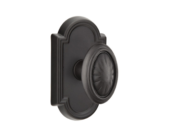 Emtek 70511PAFB Dummy, Pair. #11 Rosette. Parma Knob. Flat Black Bronze