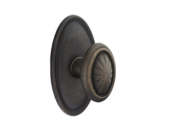 Emtek 70514PAMB Dummy, Pair. #14 Rosette. Parma Knob. Medium Bronze