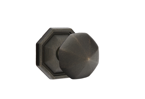 Emtek 70515OCKMB Dummy, Pair. #15 Rosette. Octagon Knob. Medium Bronze