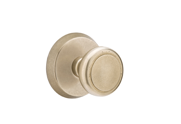 Emtek 7056BUTWB Dummy, Pair. #2 Rosette. Butte Knob. Tumbled White Bronze