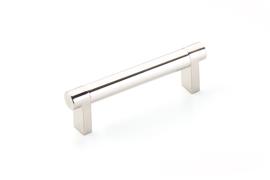 Emtek 84056.RECUS19.SMSCU Select Cabinet Pull 8 in C-C, Rectangular Stem, Smooth Bar - Satin Copper