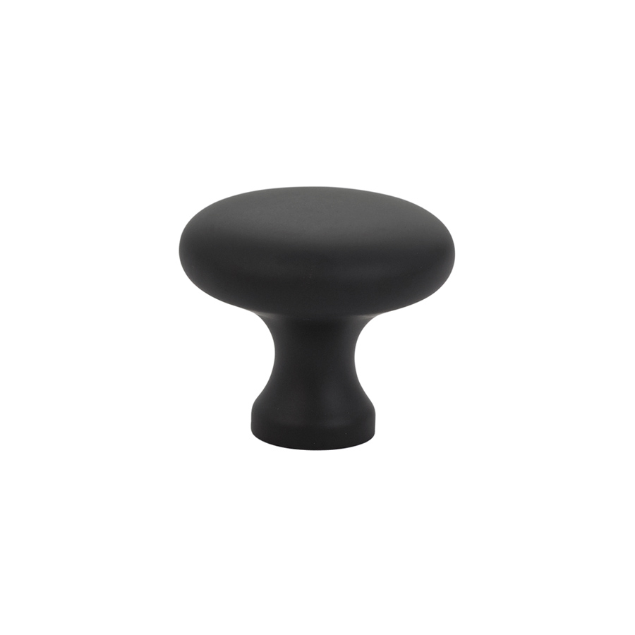 Emtek 86014US19 Cabinet Knob, Brass Providence, 1-1/4" - Flat Black