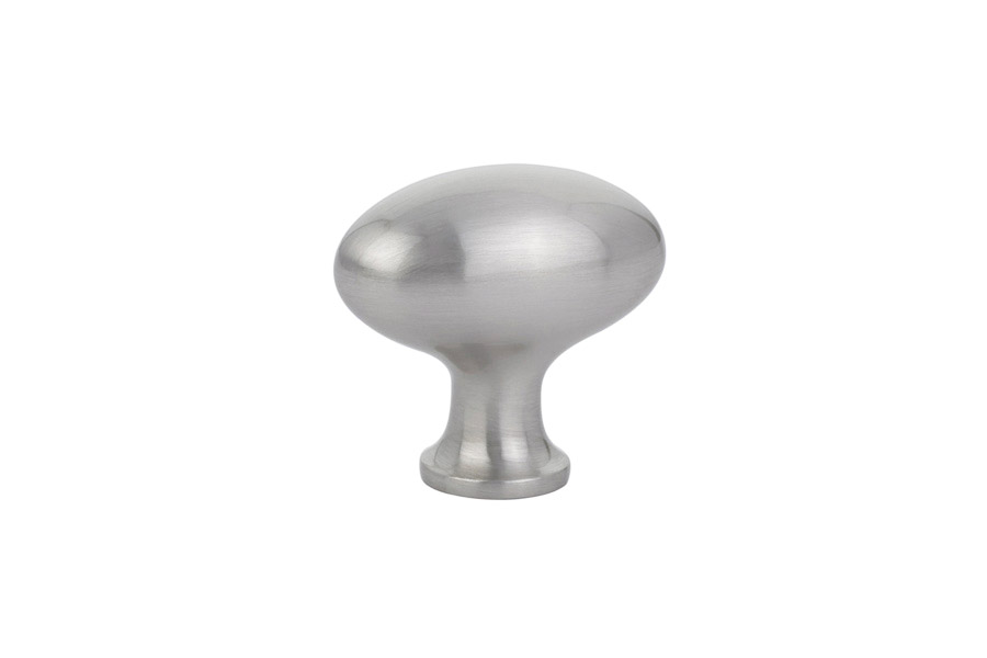 Emtek 86015US15 Cabinet Knob, Brass Egg, 1" - Satin Nickel