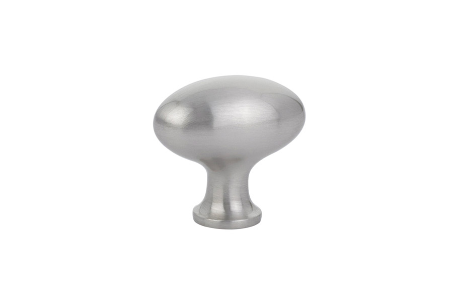 Emtek 86016US15 Cabinet Knob, Brass Egg, 1-1/4" - Satin Nickel