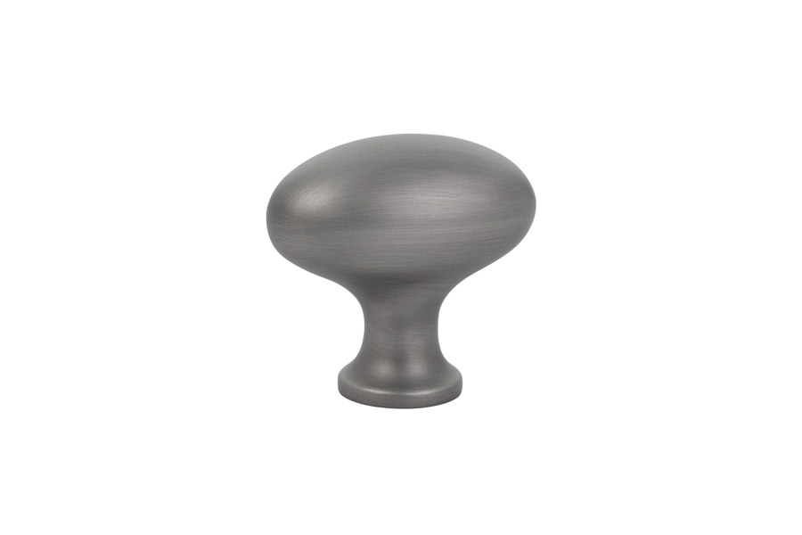 Emtek 86016US15A Cabinet Knob, Brass Egg, 1-1/4" - Pewter