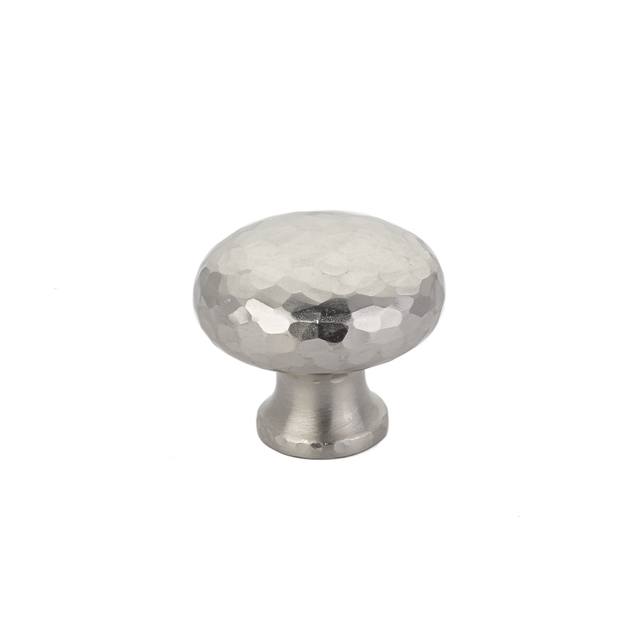 Emtek 86037US15 Arts & Crafts Round Dimpled Knob, 1-1/4" - Satin Nickel