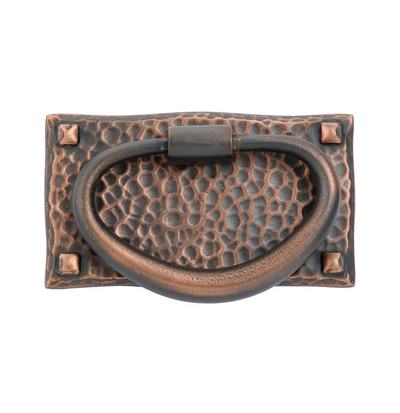 Emtek 86041US10B Hammered Oval Pull - Oil Rubbed Bronze