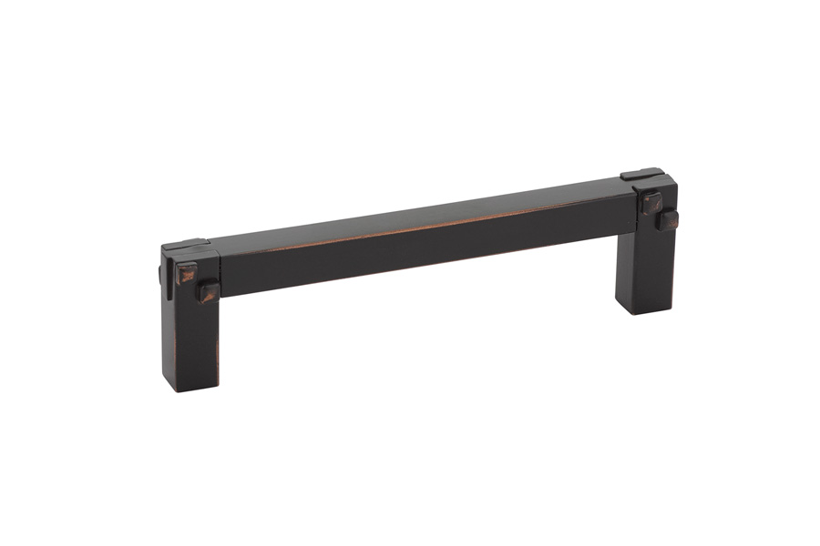 Emtek 86043US10B Mortise & Tenon Pull, 3" C-C - Oil Rubbed Bronze