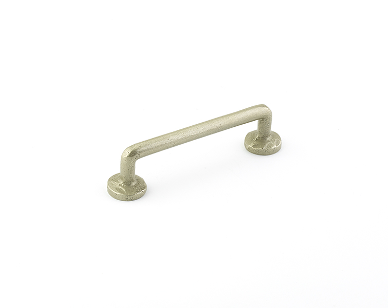 Emtek 86054TWB Sandcast Bronze Rod Pull, 3" C-C - Tumbled White Bronze