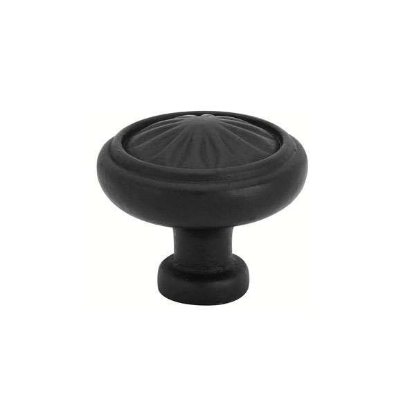 Emtek 86091FB Tuscany Bronze Round Cabinet Knob, 1" - Flat Black Bronze Patina