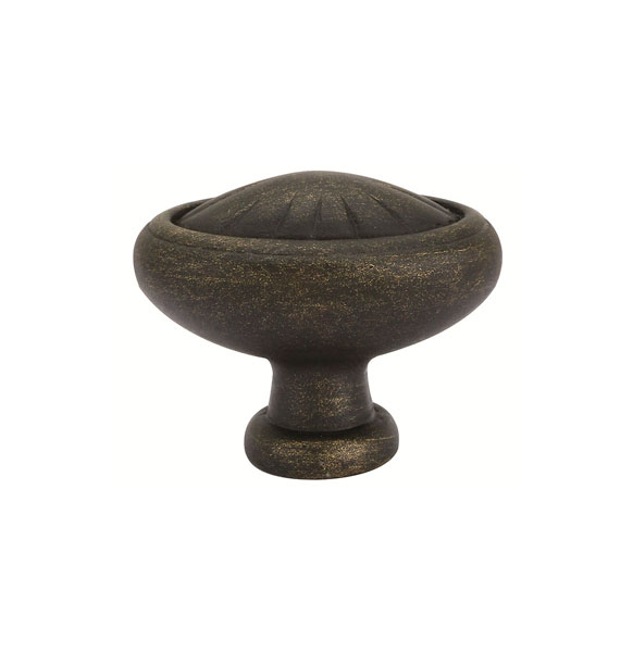 Emtek 86094MB Tuscany Bronze Egg Cabinet Knob, 1-1/4" - Medium Bronze Patina